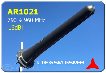 Protel AR1021.1 Antenna Direzionale Yagi  frequenza 790-960 MHz LTE GSM GSM-R 16 dBi