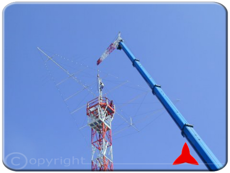 Protel ARL531 log-periodica HF antenna direzionale per la lunga distanza  2-50 MHz 7 dB