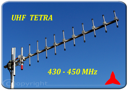 PROTEL ANTENNA UHF TETRA YAGI 12 ELEMENTI ARYCKM-E-1213XA4345