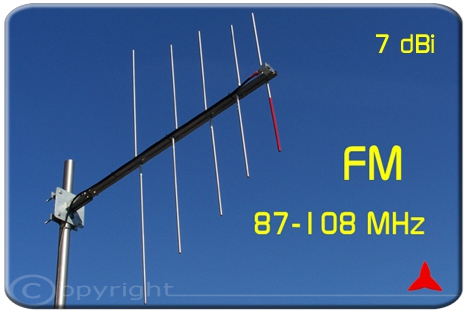 Protel ARL0205.1 Antenna FM log-periodica logaritmica 87.5 88 108 MHz
